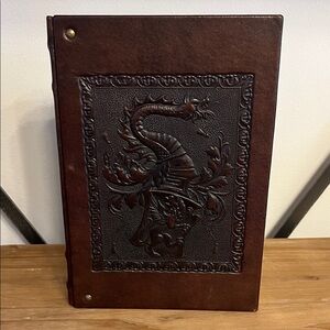 Made In Italy Dragon Brown Embossed Journal, Brand New.